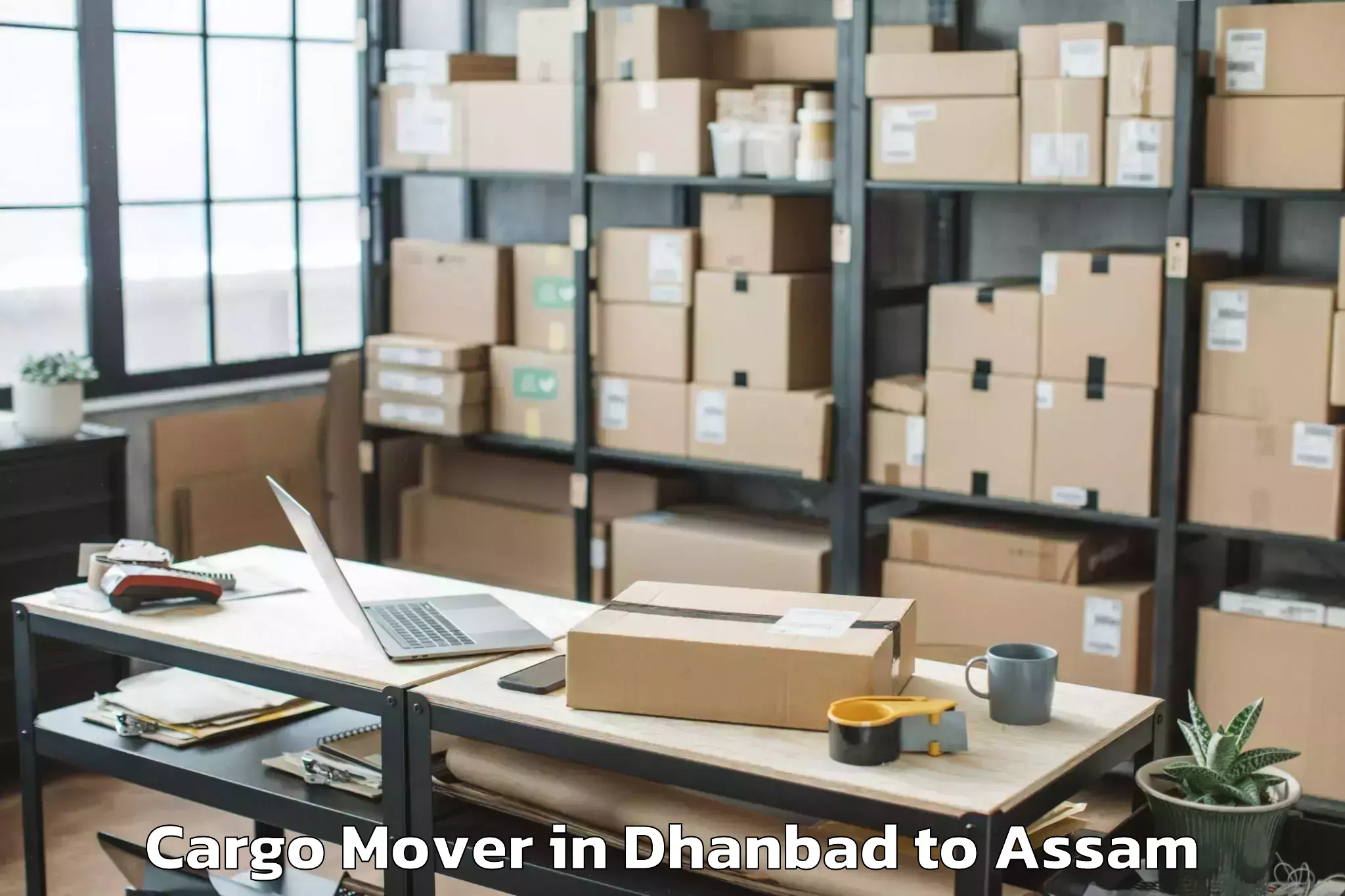 Quality Dhanbad to Mikirbheta Cargo Mover